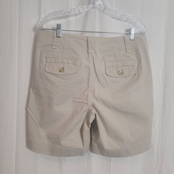 Eddie Bauer Mercer Fit Shorts Women's Size 10 Khaki Tan Preppy Beach Outdoor - Picture 2 of 10